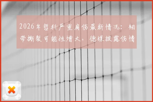 2026年哲科严重肩伤最新情况：韧带撕裂可能性增大，德媒披露伤情比预期更棘手